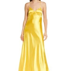 Lulu's Satin Cocktail Dress